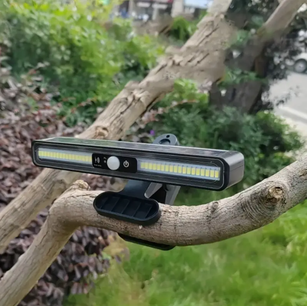 Luz solar para paisaje ultrabrillante con clip y sensor de movimiento