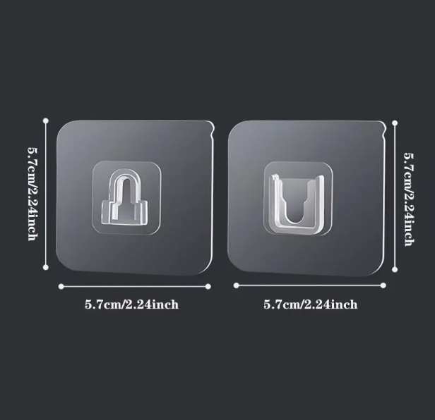 Pares de ganchos adhesivos fuertes